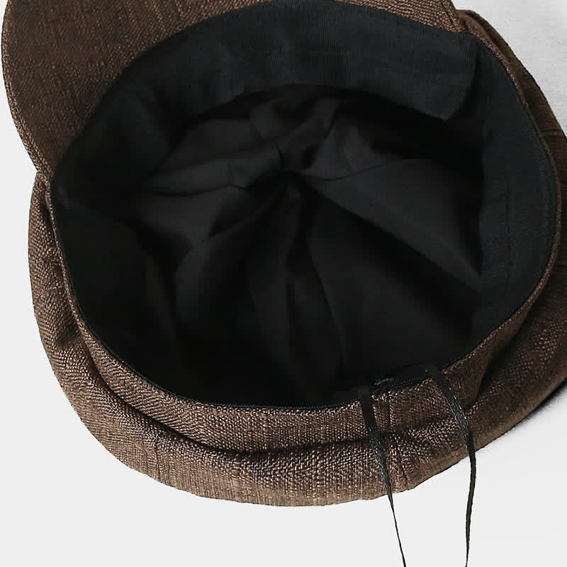 Vintage Octagonal Newsboy Breathable Beret Hat - image 3