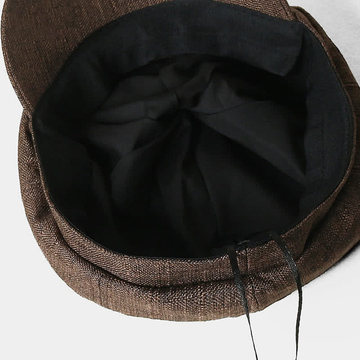 Vintage Octagonal Newsboy Breathable Beret Hat - image 3