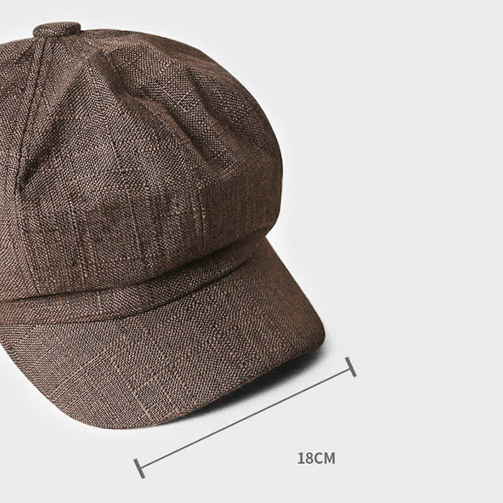 Vintage Octagonal Newsboy Breathable Beret Hat - image 3