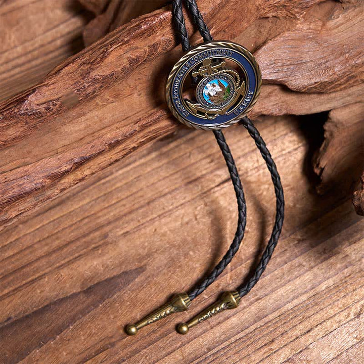 Retro Horse Flying Eagle Navy Anchor Bolo Ties Bundle Set - image 3