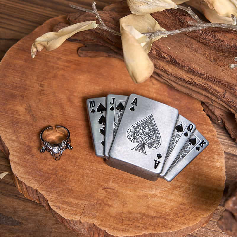Ace Poker DIY Lighter Buckle Ghost Goat Ring Bundle Set  - image 1
