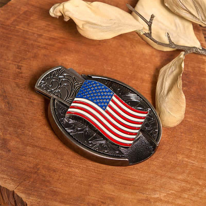 Double Pistols & USA Flag DIY Hidden Knife Buckle Bundle Set  - image 4