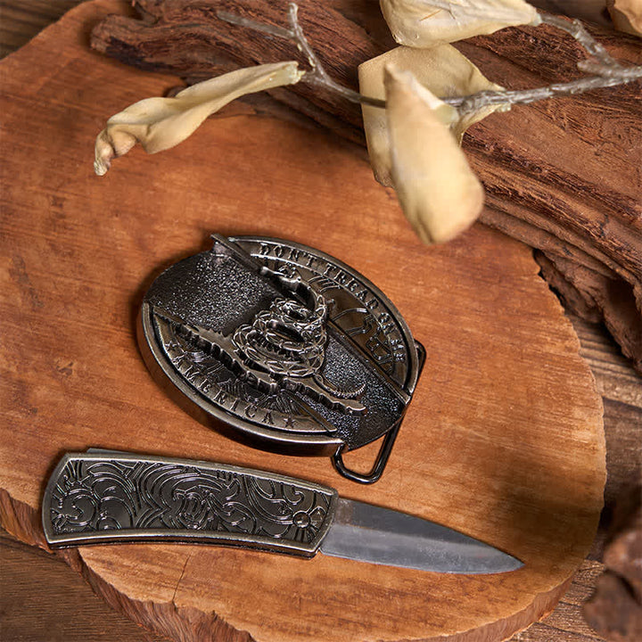 DIY Hidden Knife Snake Buckle Longhorn Bull Pendant Needle Necklace Bundle Set  - image 3