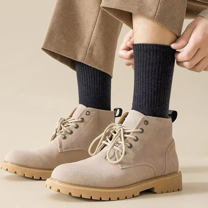 Men's Leisure Split-Toe Wool Blend Athletic Crew Socks