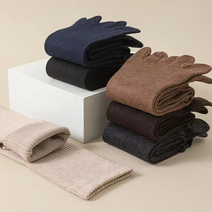 Men's Leisure Split-Toe Wool Blend Athletic Crew Socks