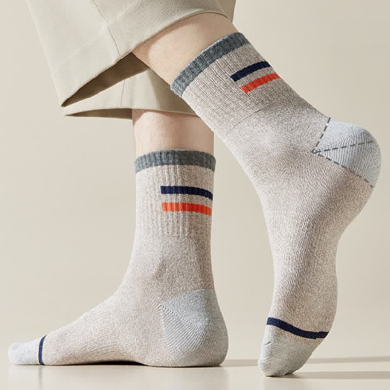 Men's Trendy Striped Pattern Crew Socks - image 11