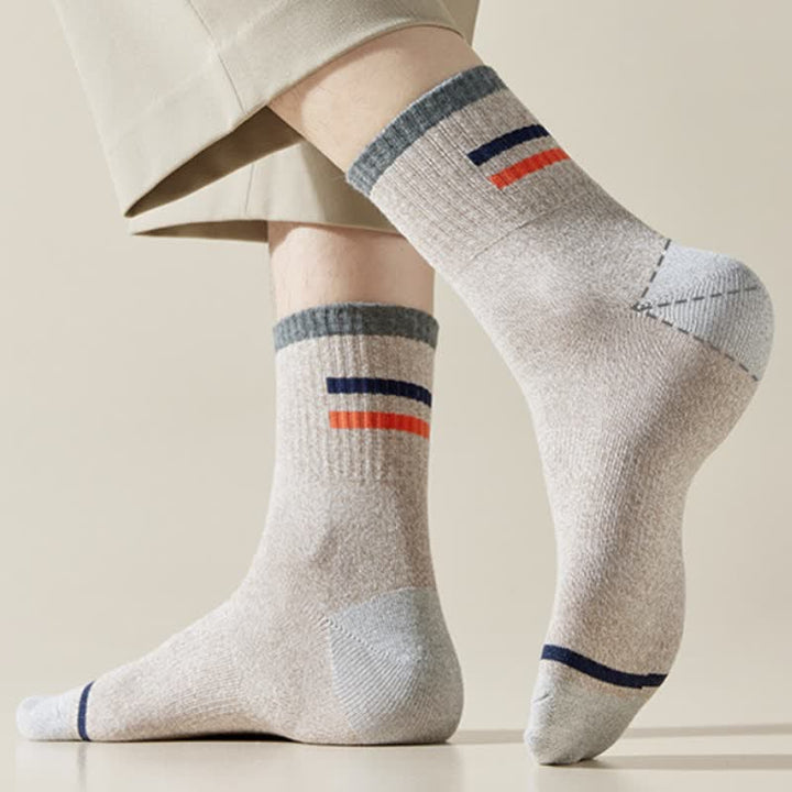 Men's Trendy Striped Pattern Crew Socks - image 11