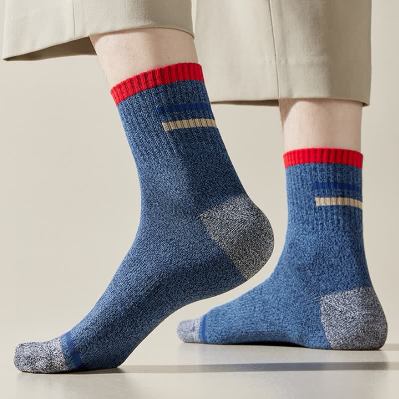Men's Trendy Striped Pattern Crew Socks - image 0