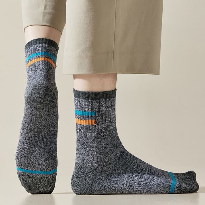 Men's Trendy Striped Pattern Crew Socks - image 8
