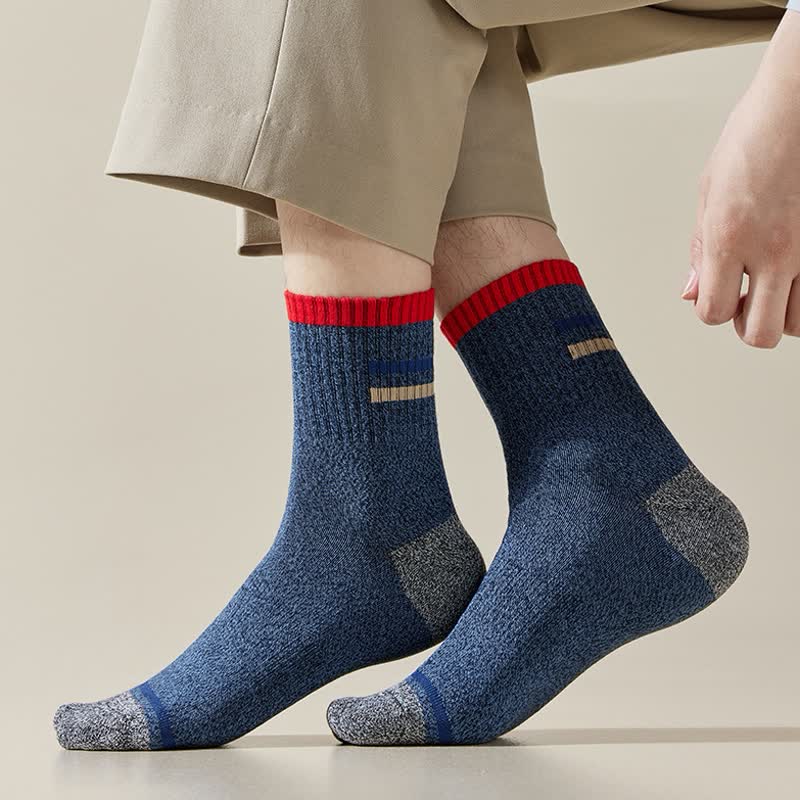 Men's Trendy Striped Pattern Crew Socks - image 3