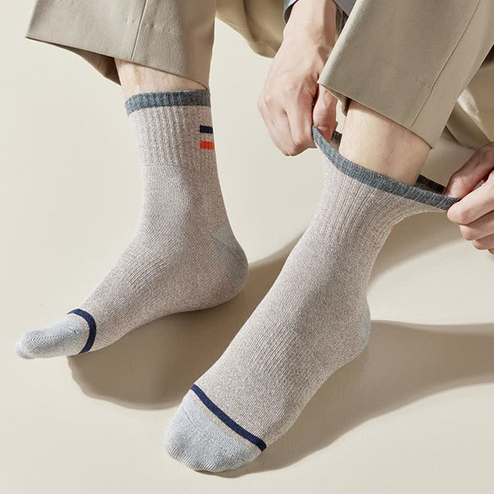 Men's Trendy Striped Pattern Crew Socks - image 10