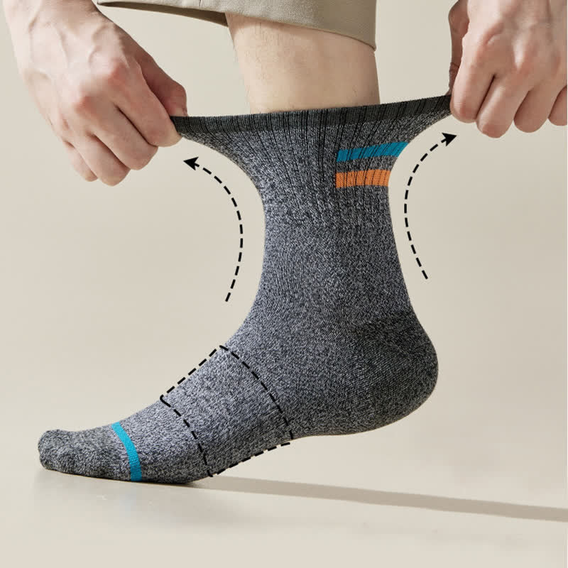 Men's Trendy Striped Pattern Crew Socks - image 7