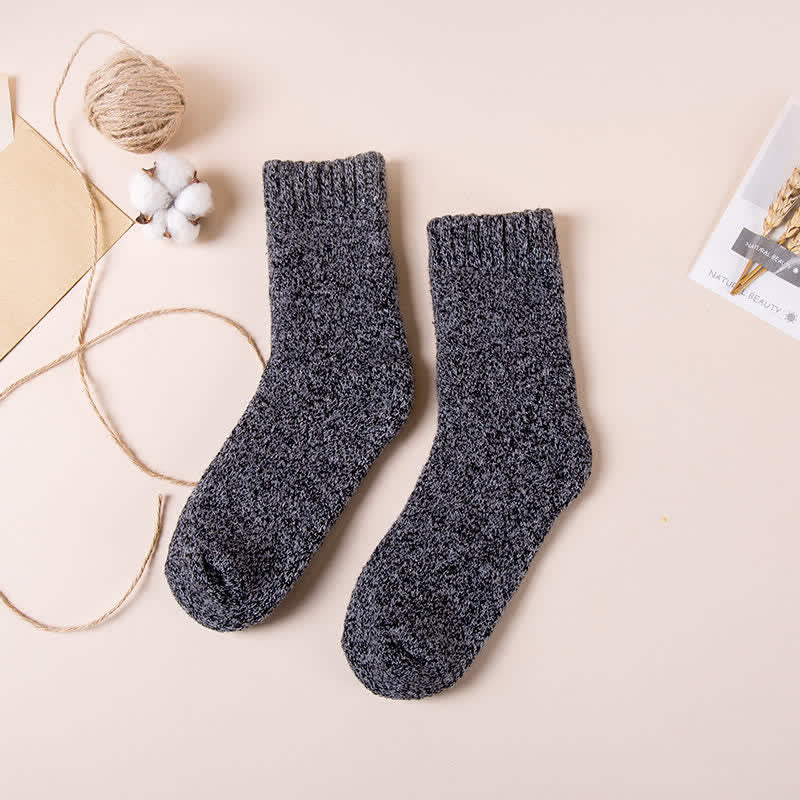 Men's Super Thick Casual Antifreeze Snow Crew Socks - Dark Gray - 6 Pairs - One Size (US 6.5 - US 10) - image 6