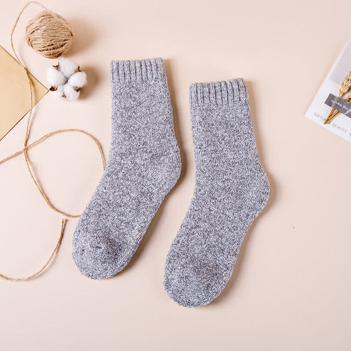 Men's Super Thick Casual Antifreeze Snow Crew Socks - Light Gray - 6 Pairs - One Size (US 6.5 - US 10) - image 8