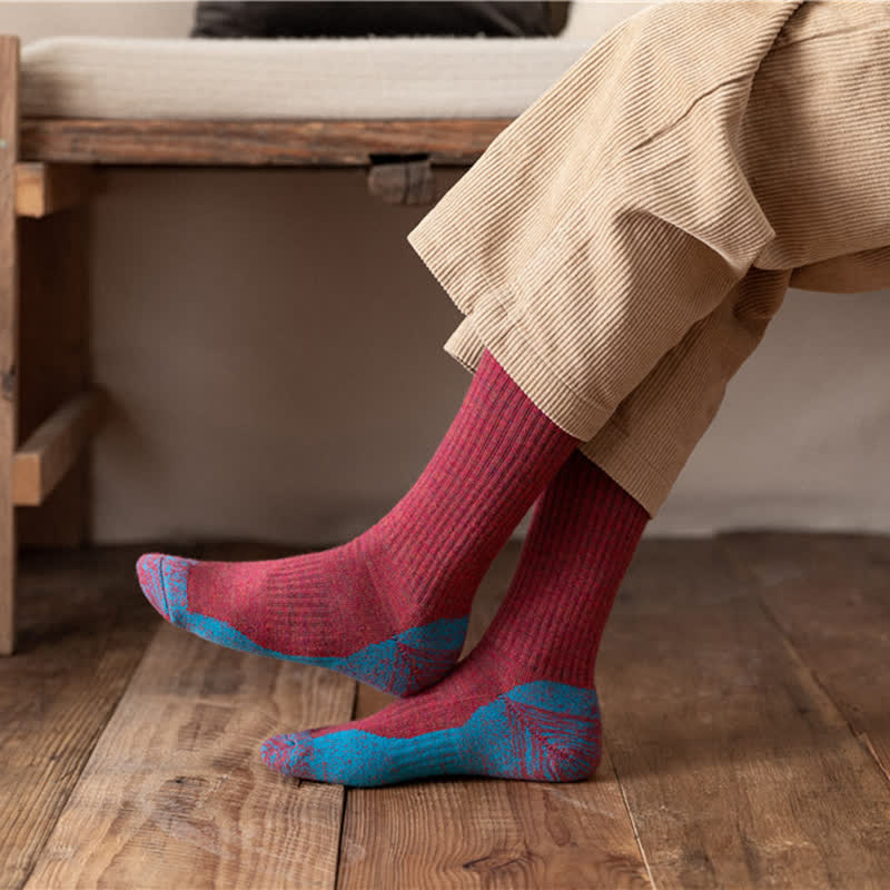 Men's Fancy Abstract Pattern Warm Crew Socks - image 8