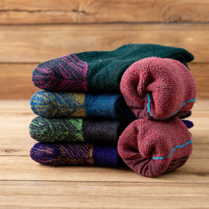 Men's Fancy Abstract Pattern Warm Crew Socks - image 3