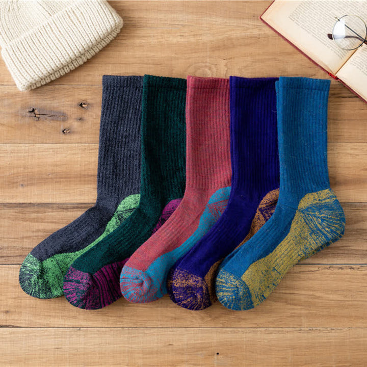 Men's Fancy Abstract Pattern Warm Crew Socks - image 1