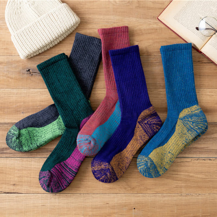 Men's Fancy Abstract Pattern Warm Crew Socks - image 4