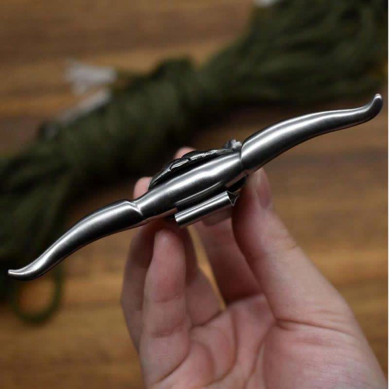 Longhorn Bull Head Multi-function EDC Tool Pendant Belt Buckle - image 5