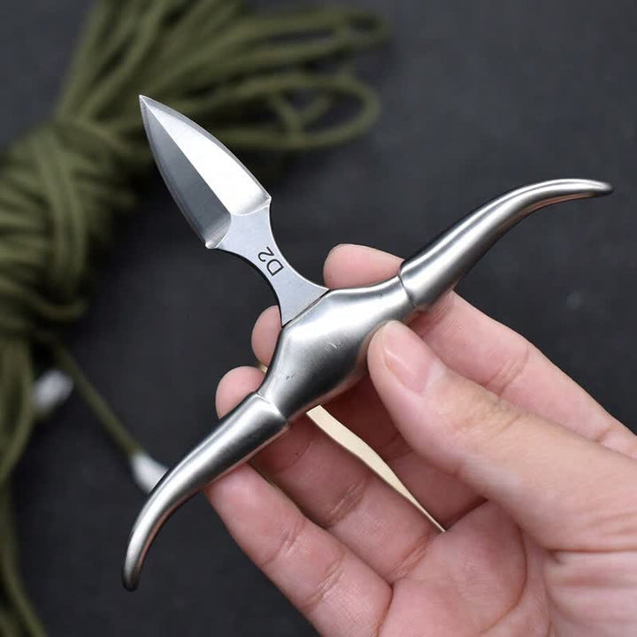 Longhorn Bull Head Multi-function EDC Tool Pendant Belt Buckle - image 7
