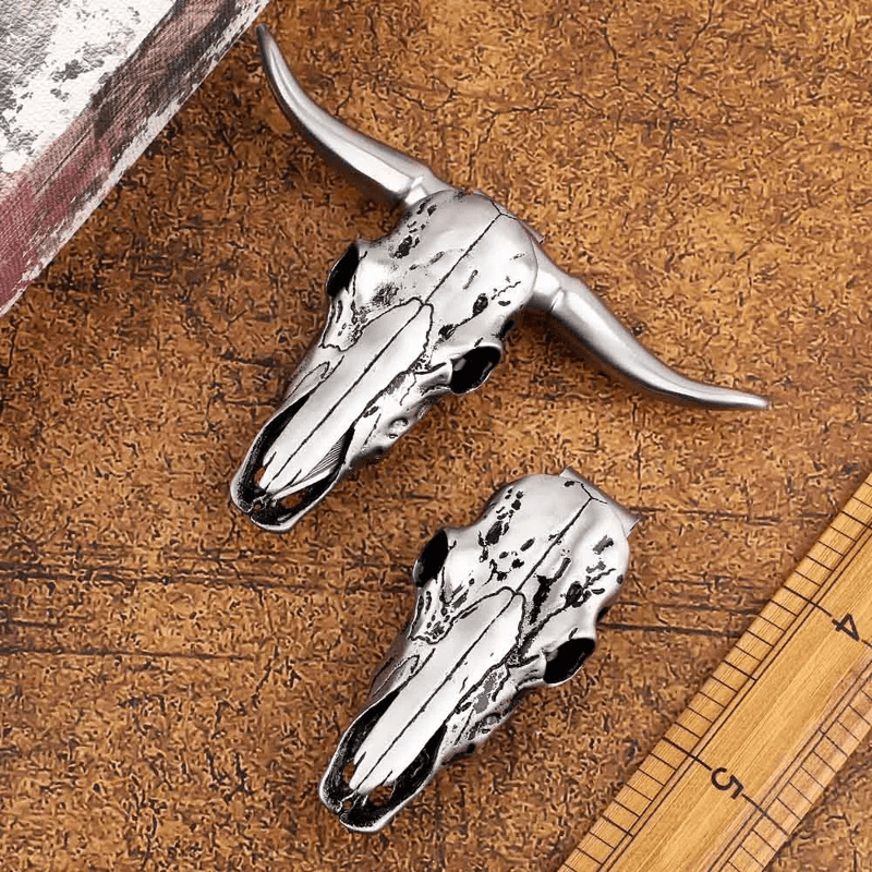 Longhorn Bull Head Multi-function EDC Tool Pendant Belt Buckle - image 9