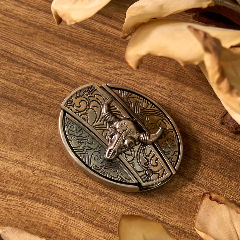 Longhorn Bull DIY Hidden Knife Belt Buckle Pendant Ring Bundle Set - image 5