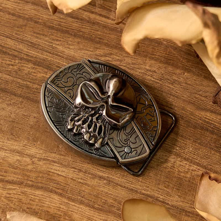 Skull DIY Hidden Knife Belt Buckle Longhorn Pendant Cow Bolo Tie Bundle Set  - image 3