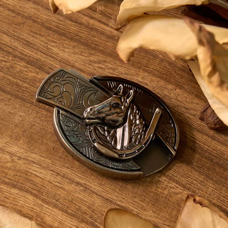 Horse DIY Hidden Lighter Belt Buckle Dollar Lighter Buckle Bolo Tie Bundle Set - image 3