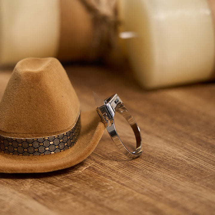 Longhorn Bull Pendant Hidden Blade Ring Bundle Set  - image 2