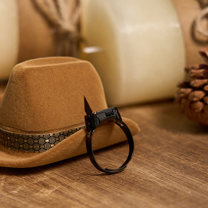 Longhorn Bull Pendant Hidden Blade Ring Bundle Set  - image 7