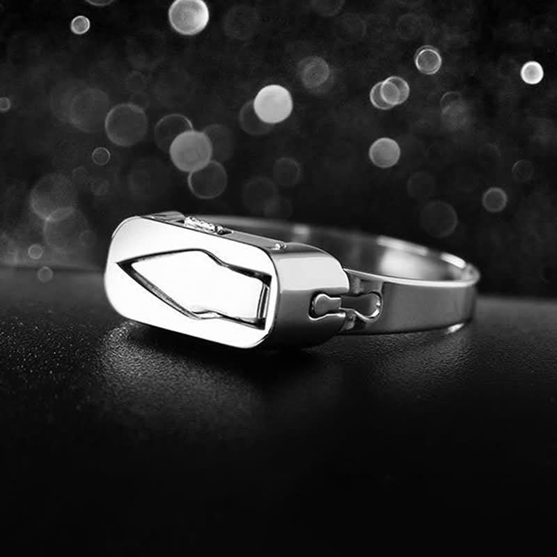 Multi-Functional Hidden Knife Opening Adjustable Ring - image 1