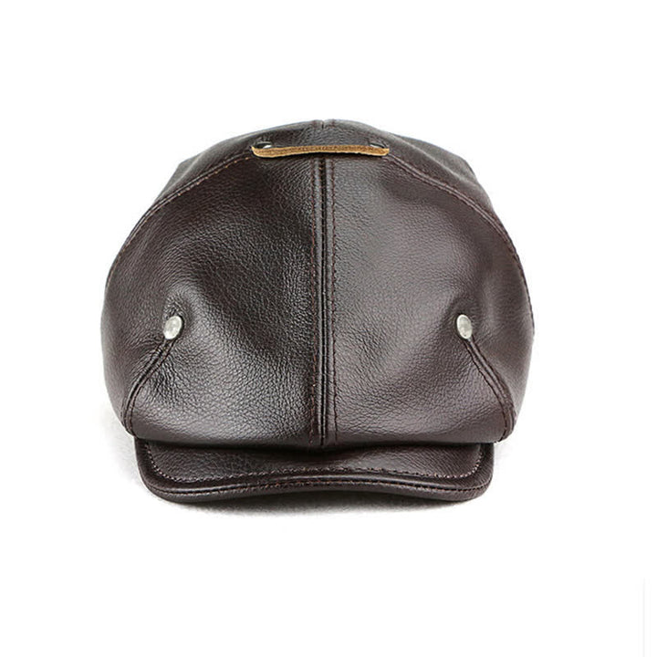 Chic Artist Painter Look Rivets Leather Beret Hat - image 12
