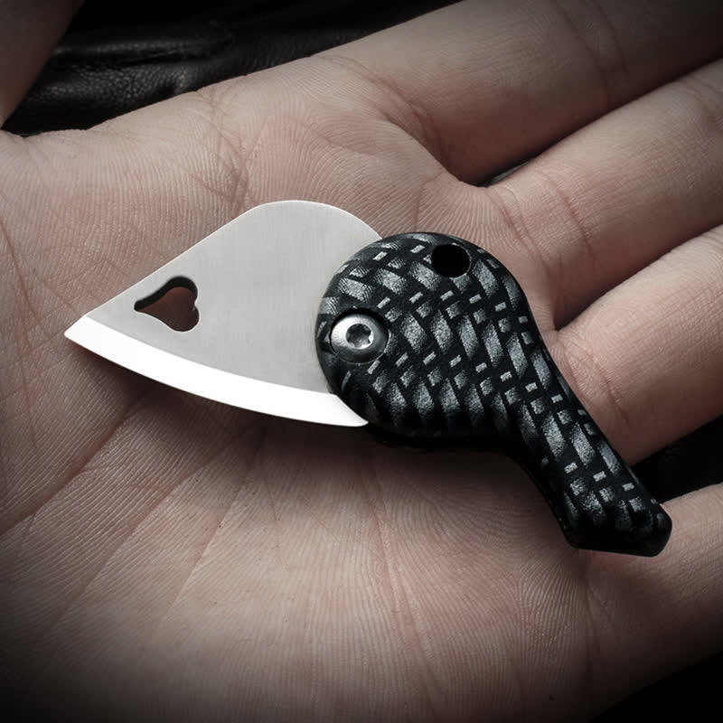 Heart Shaped Hollow Blade Pocket Folding Knife Keychain - image 8