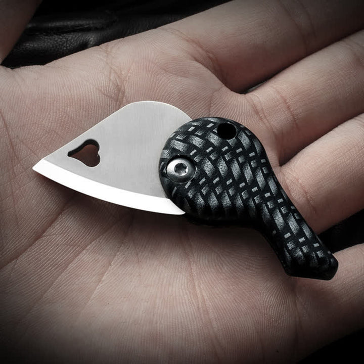 Heart Shaped Hollow Blade Pocket Folding Knife Keychain - image 8