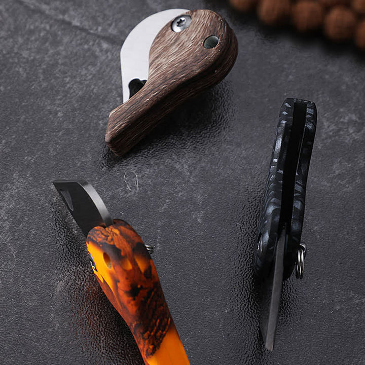 Heart Shaped Hollow Blade Pocket Folding Knife Keychain - image 5