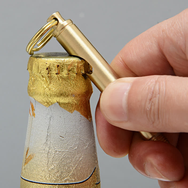 Multifunctional Bottle Opener Hidden Knife Detachable Bullet Keychain - image 3