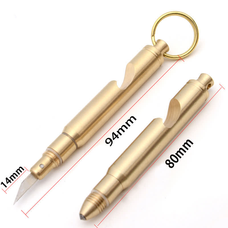 Multifunctional Bottle Opener Hidden Knife Detachable Bullet Keychain - image 7