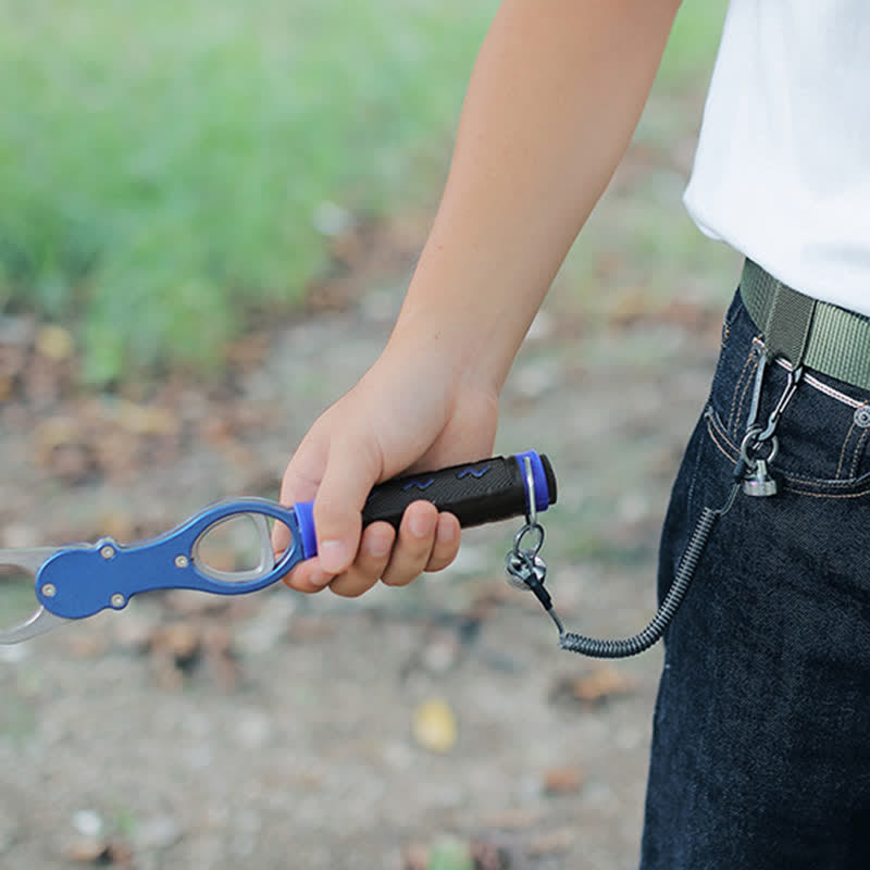 Magnetic Buckle Spring Rope Net Release Holder Keychain - image 6