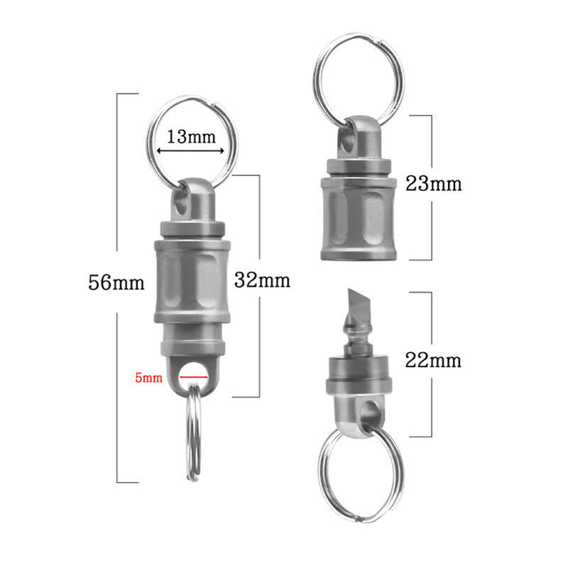 Titanium Alloy Quick Release Connect Cutter Keychain