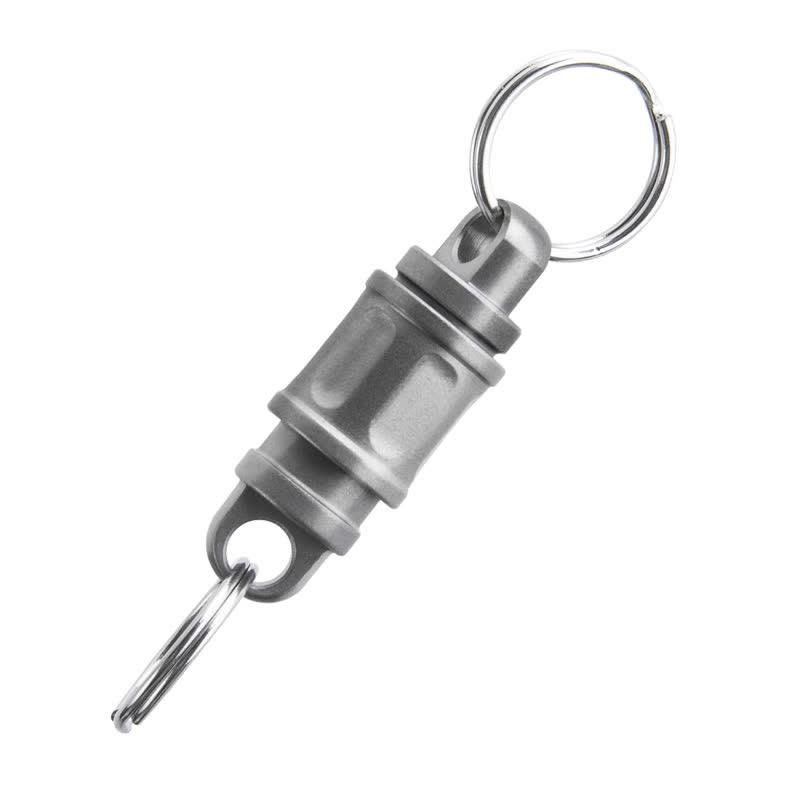 Titanium Alloy Quick Release Connect Cutter Keychain - Silver - image 2