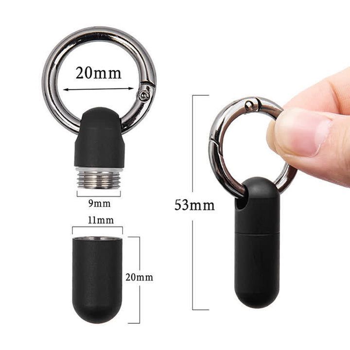 Compact Mini Size Waterproof Pill Container Keychain - image 11