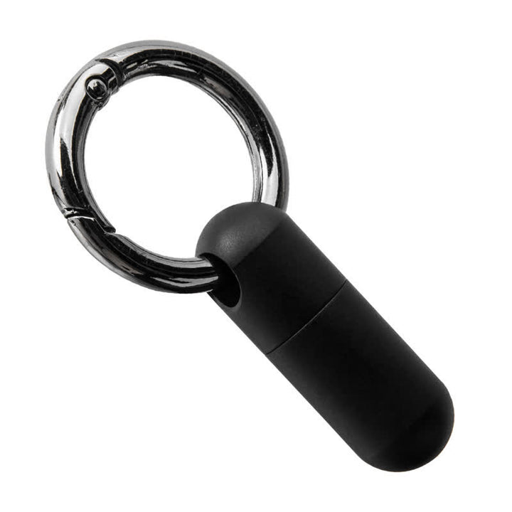 Compact Mini Size Waterproof Pill Container Keychain - Black - image 12