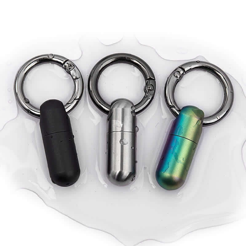 Compact Mini Size Waterproof Pill Container Keychain - image 10