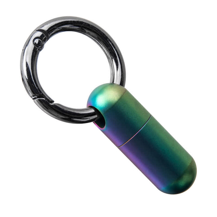 Compact Mini Size Waterproof Pill Container Keychain - Colored - image 13