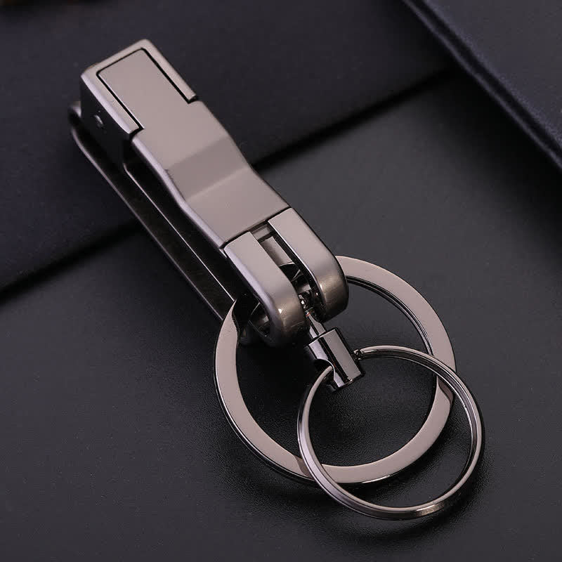 Waist Hanging Anti-lost Removable Keychain - Gray - image 0