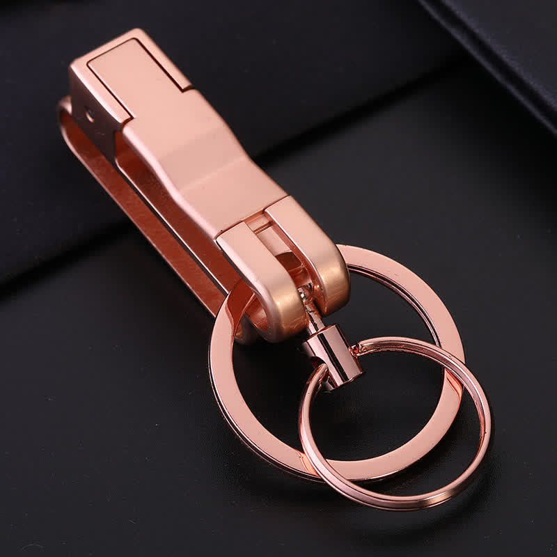 Waist Hanging Anti-lost Removable Keychain - Rose Gold - image 10