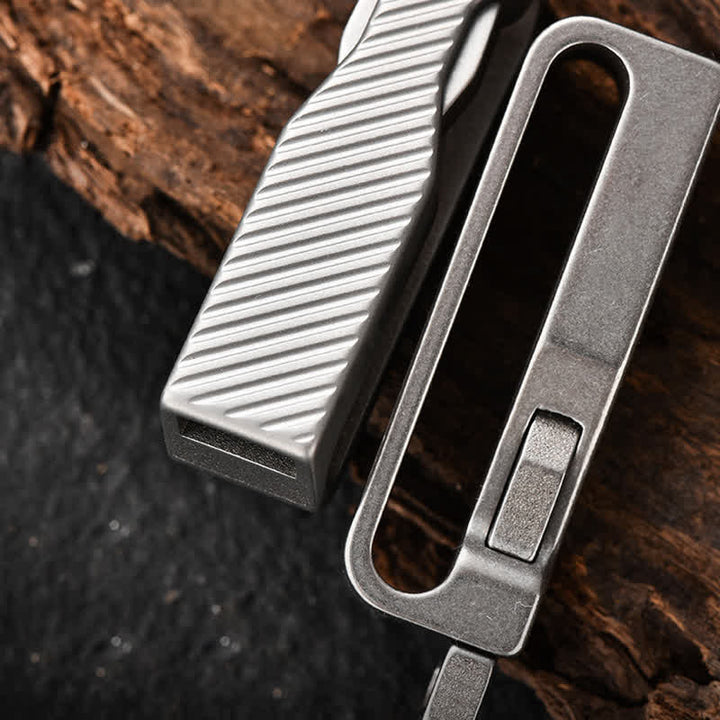 Titanium Quick Release Belt Clip Detachable Keychain - image 4