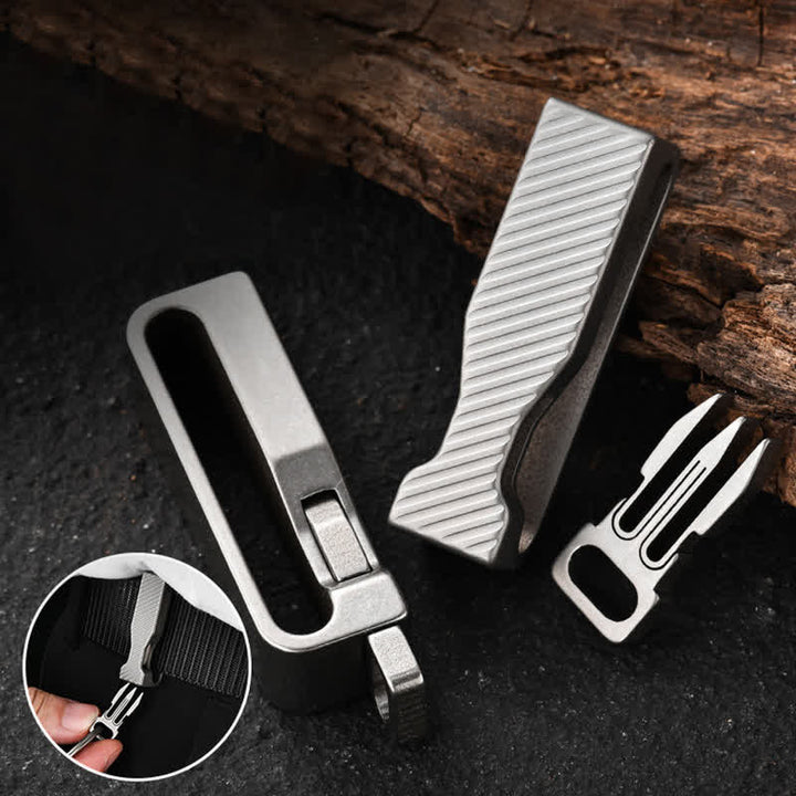 Titanium Quick Release Belt Clip Detachable Keychain - image 0