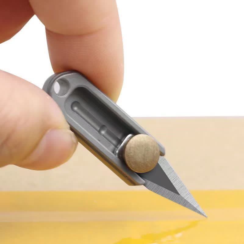 EDC Tool Brass Mini Push Blade Keychain - image 6