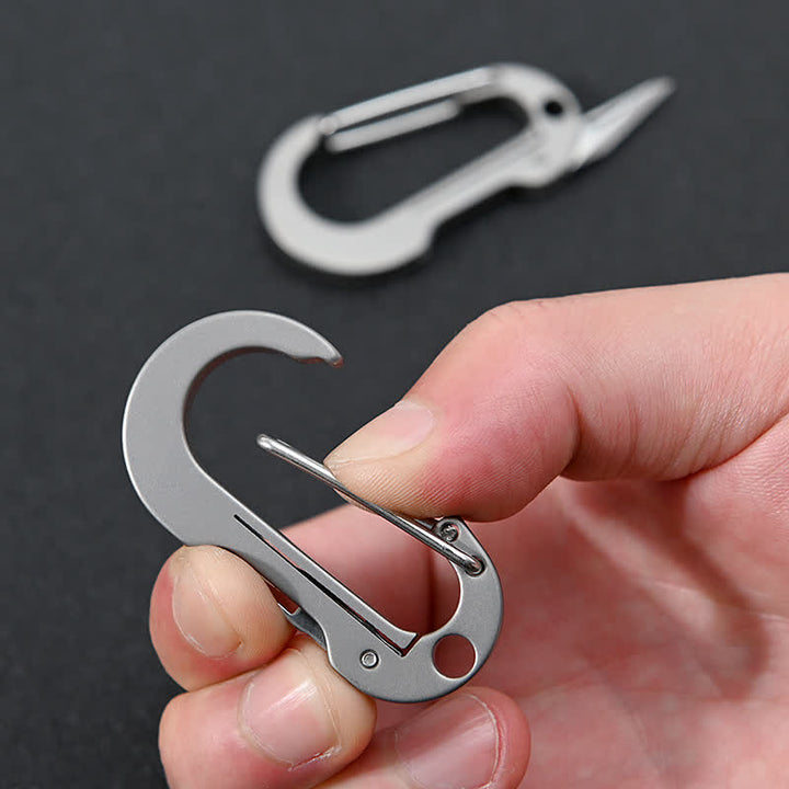 Folding Knife Pocket Cutter Carabiner Keychain - image 11